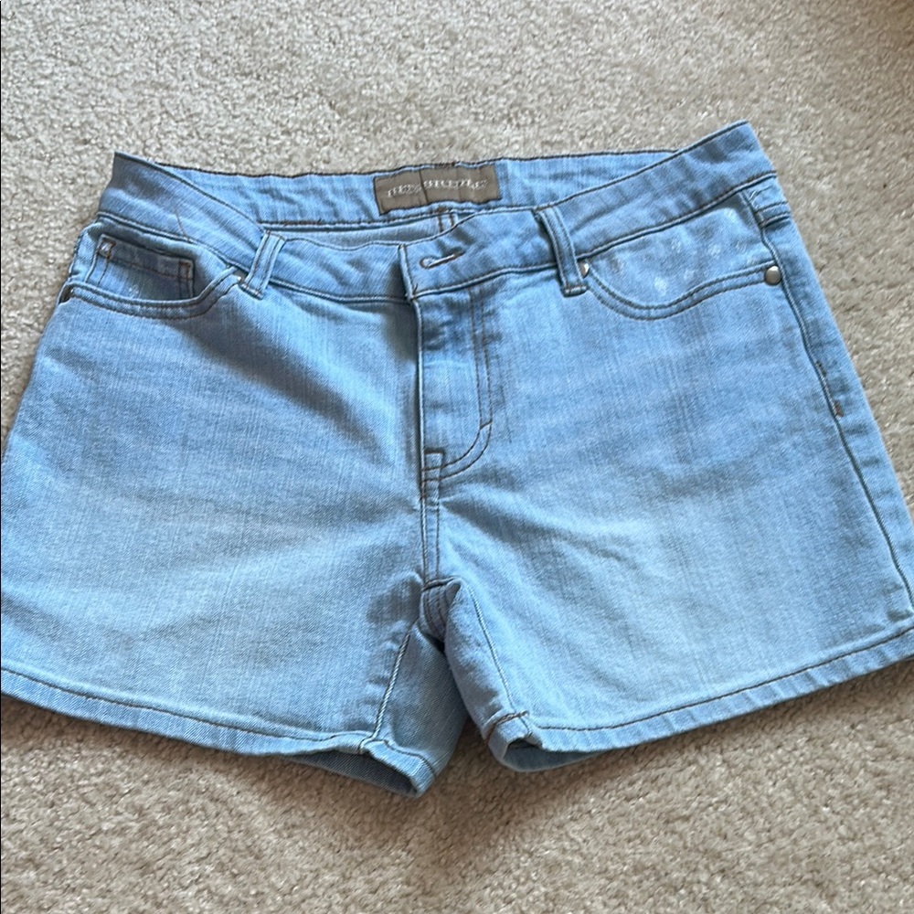 Bit & Bridle Blue Jean Shorts Light Faded Wash